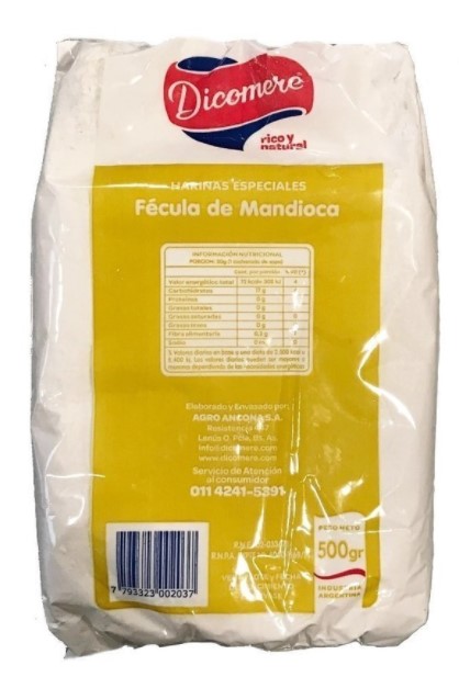 DICOMERE FECULA DE MANDIOCA 450 GRS