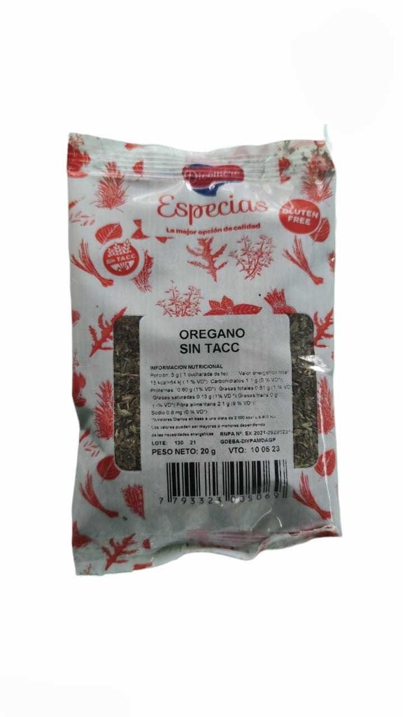 DICOMERE OREGANO 20 GRS