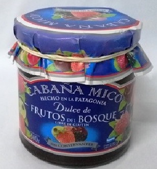 Cabañas Mico DULCE DE FRUTOS DEL BOSQUE 210 grs