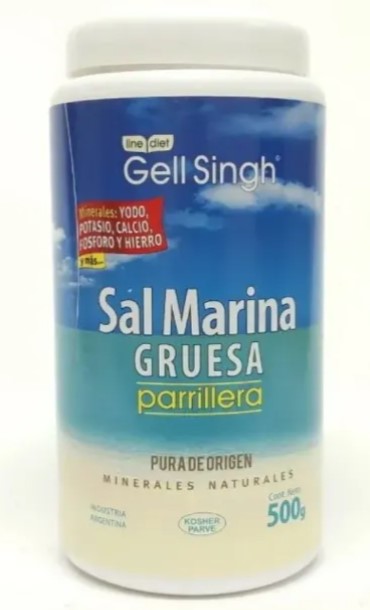 GELL SINGH SAL MARINA GRUESA PARRILLERA 120 GRS