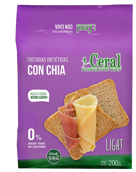 CERAL TOSTADAS CON CHIA 200 GRS