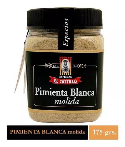 EL CASTILLO PIMIENTA BLANCA MOLIDA 175 GRS