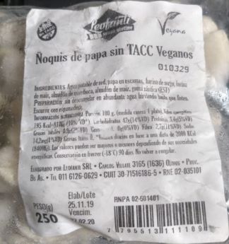 LEOFANTI ÑOQUIS PAPA 250 GRS