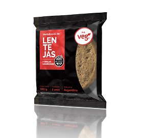 VIA VEG HAMB LENTEJAS 2 UNID