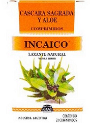 INCAICO CASCARA SAGRADA + ALOE 20 COMP