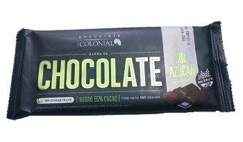 Choc. Colonial CHOC NEGRO S/AZUCAR 100 grs