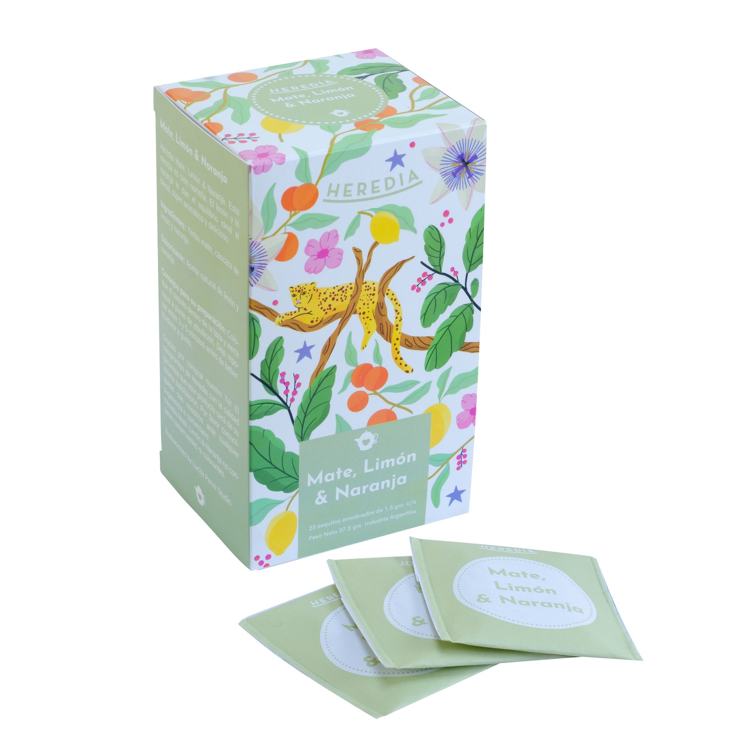 HEREDIA MATE, LIMON & NARANJA 25 SAQ