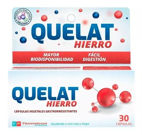 FRAMINGHAM QUELAT HIERRO 30 CAPS