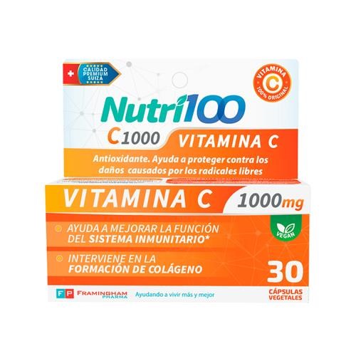 FRAMINGHAM NUTRI100 VITAMINA C 30 CAPS