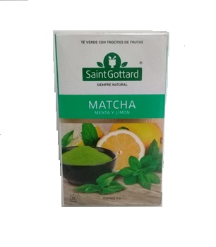 SAINT GOTTARD MATCHA, MENTA Y LIMON 20 SAQ