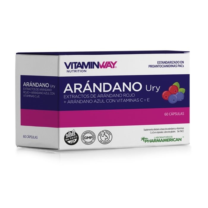 VITAMINWAY ARANDANO URY 60 CAPS