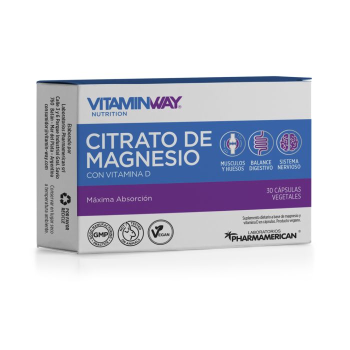 VITAMINWAY CITRATO DE MAGNESIO 30 CAPS