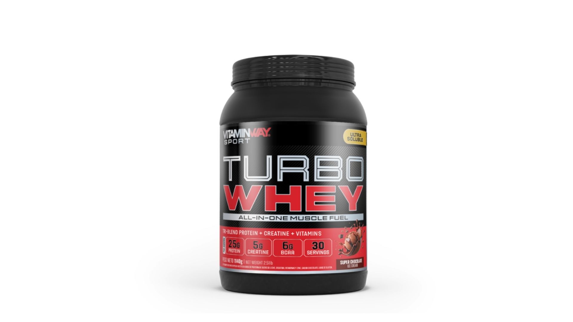 VITAMINWAY TURBO WHEY PROTEIN VAINILLA COOKIE 1110 GRS