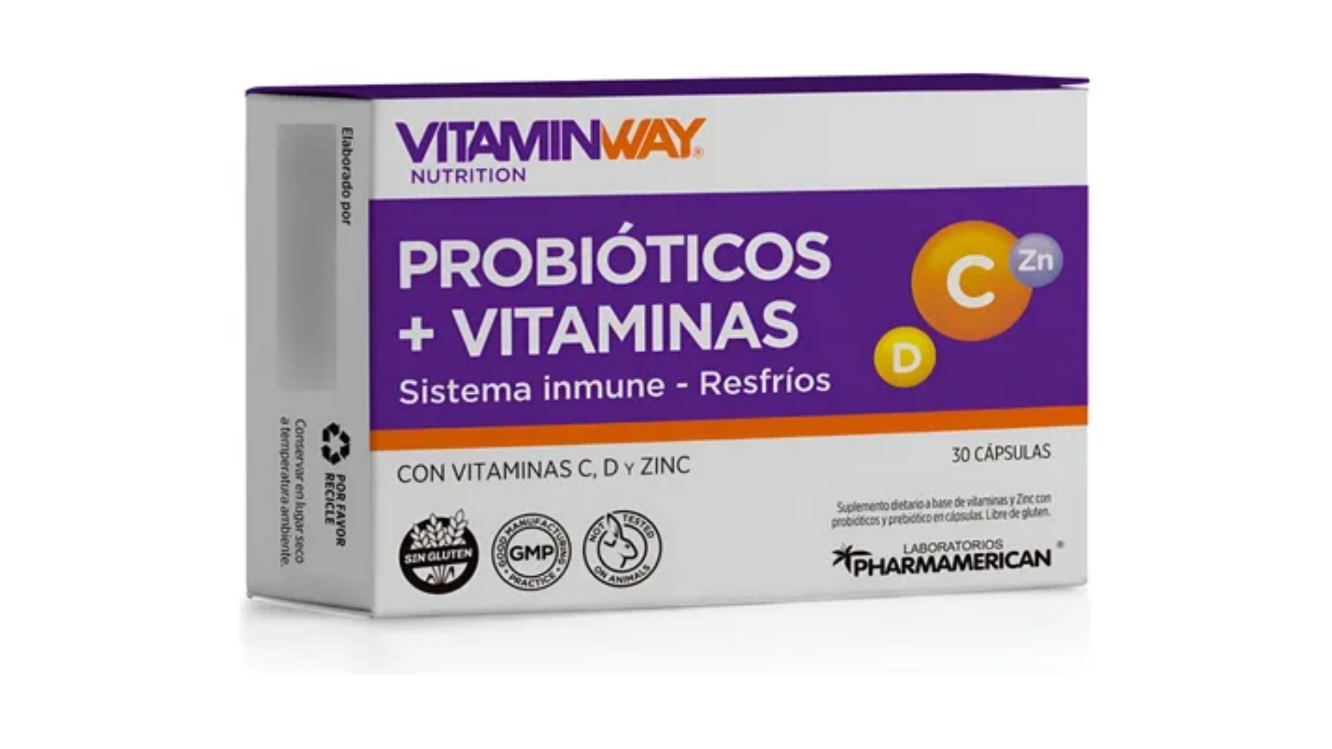 VITAMINWAY PROBIOTICOS + VITAMINAS 30 CAPS