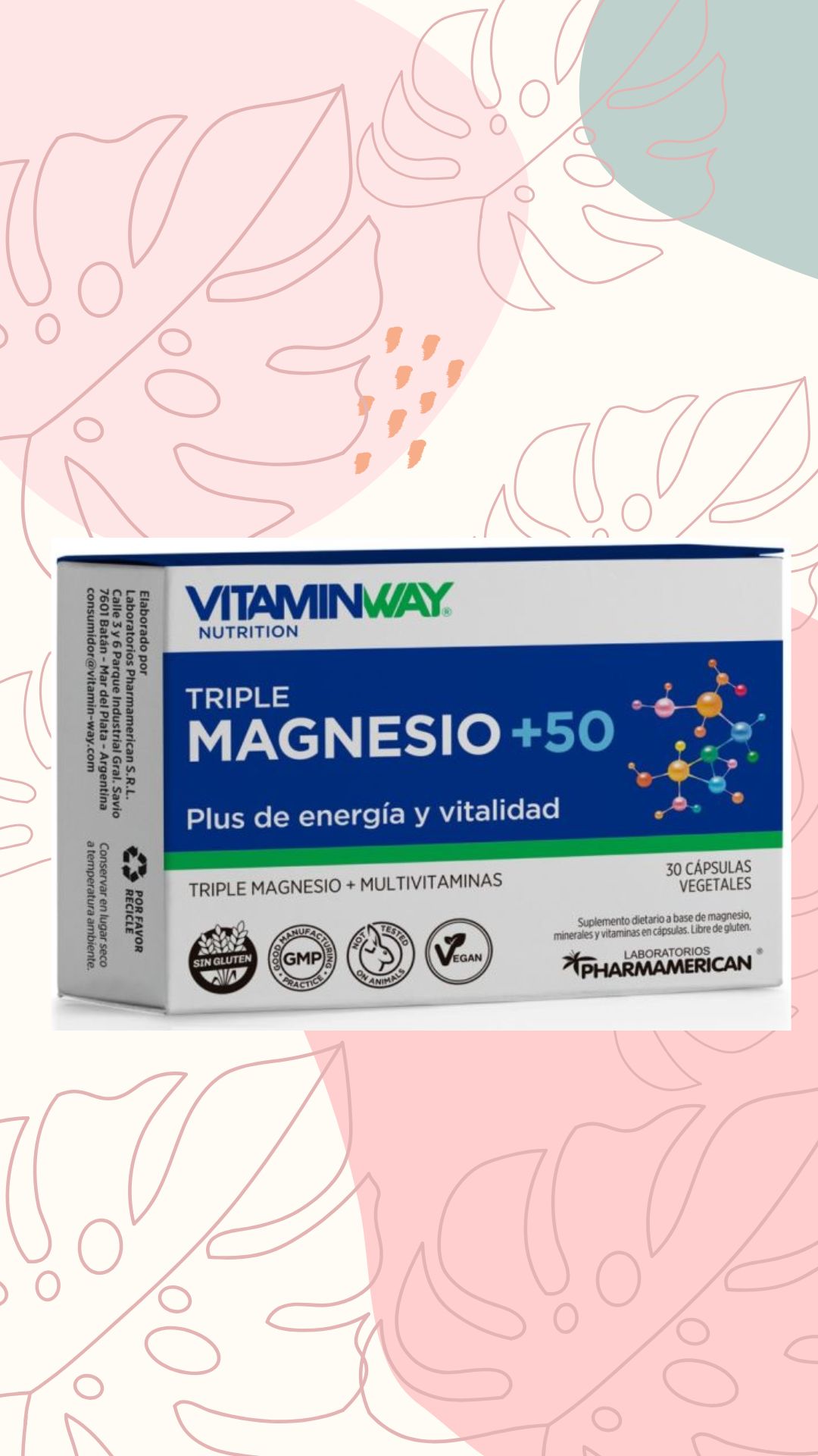 VITAMINWAY TRIPLE MAGNESIO + 50 30 CAPS
