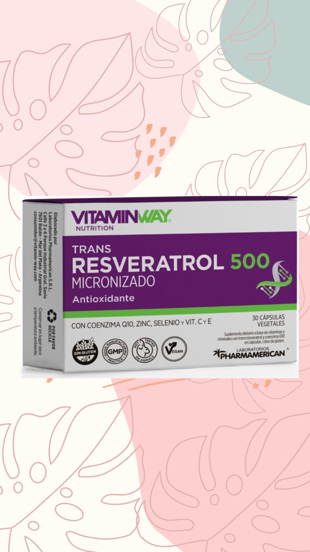 VITAMINWAY TRANS RESVERATROL 30 CAPS