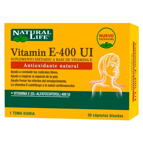 NATURAL LIFE VIT E-400 30 CAPS