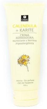 OMS CREMA REPARADORA CON CALENDULA+KARITE 200 grs