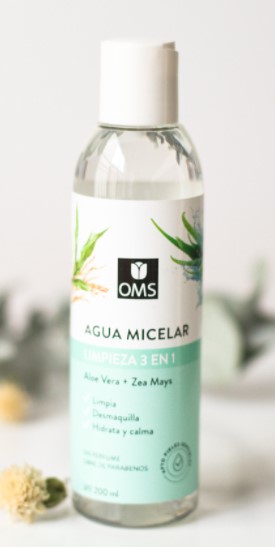 OMS AGUA MICELAR ALOE ZEA MAYS 200 ML