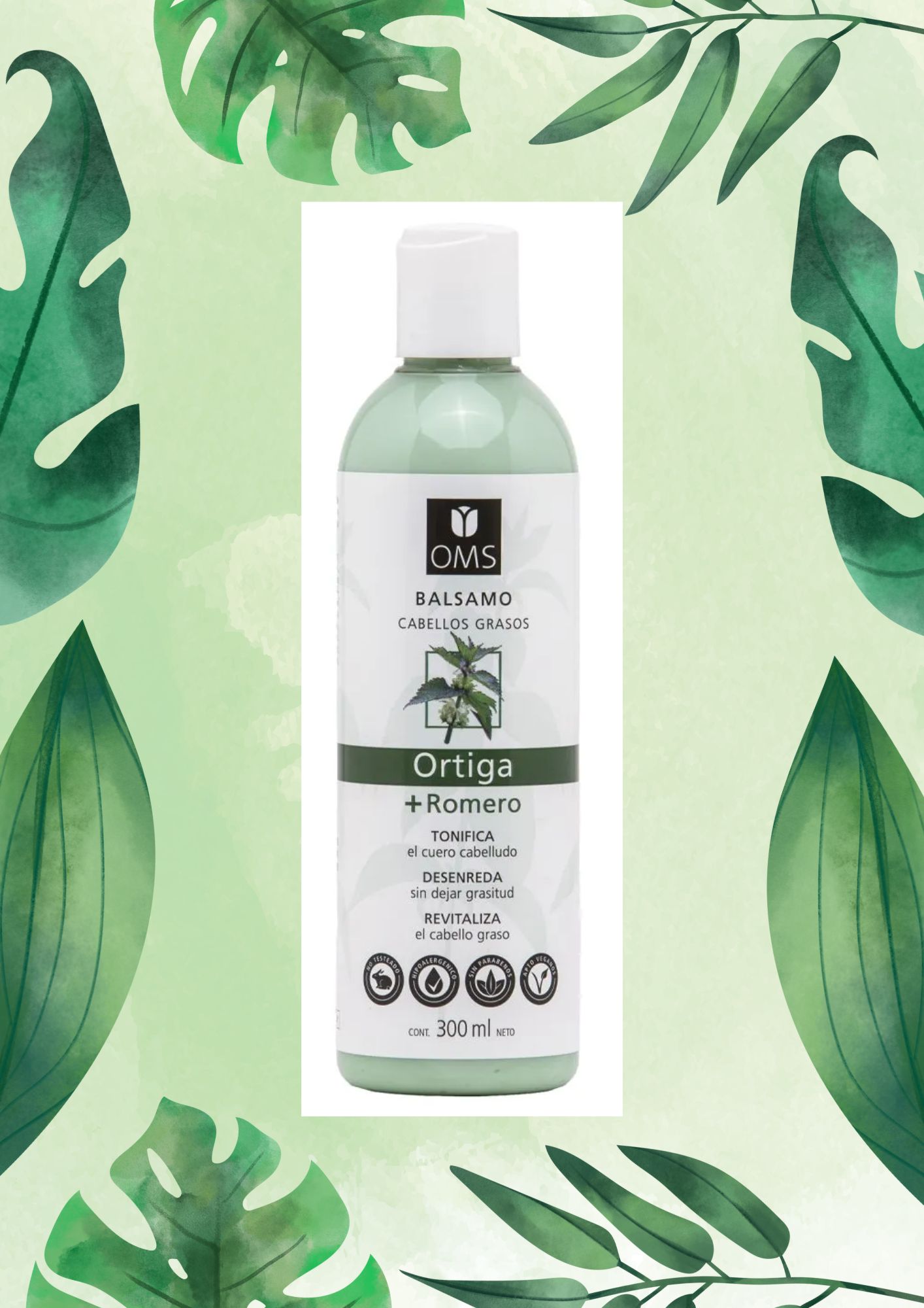 OMS BALSAMO ORTIGA + ROMERO 300 ML