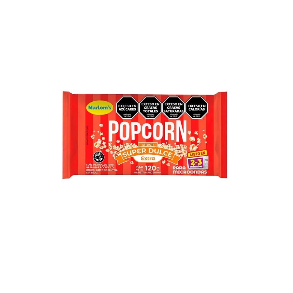 MARLOM'S POPCORN SUPER DULCE 120 GRS