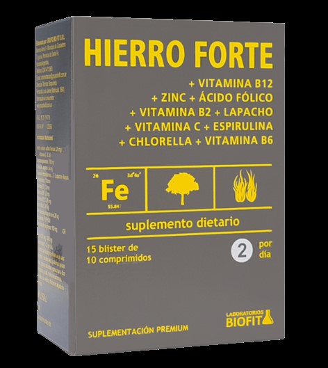 BIOKOSMA HIERRO FORTE 15 BLIST 10 COMP