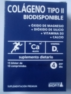 BIOKOSMA COLAGENO TIPO II BIODISP 15 BLIST 10 COMP