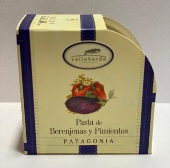 VALLE VERDE PASTA DE BERENJENAS Y PIMIENTOS 90  GRS