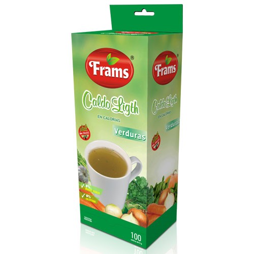 NATURAL FRAMS CALDO DE VERDURA CON SAL 100 sob