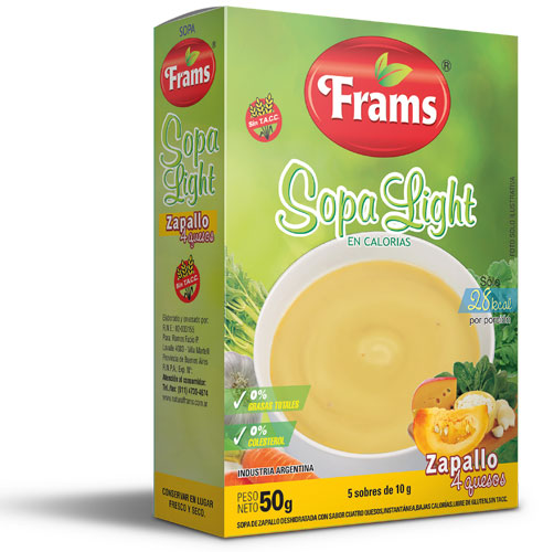 NATURAL FRAMS SOPA DE ZAPALLO 4 QUESOS 50 grs