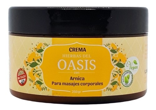 Hierbas Del Oasis CREMA CON ARNICA PARA MASAJES 250 gr