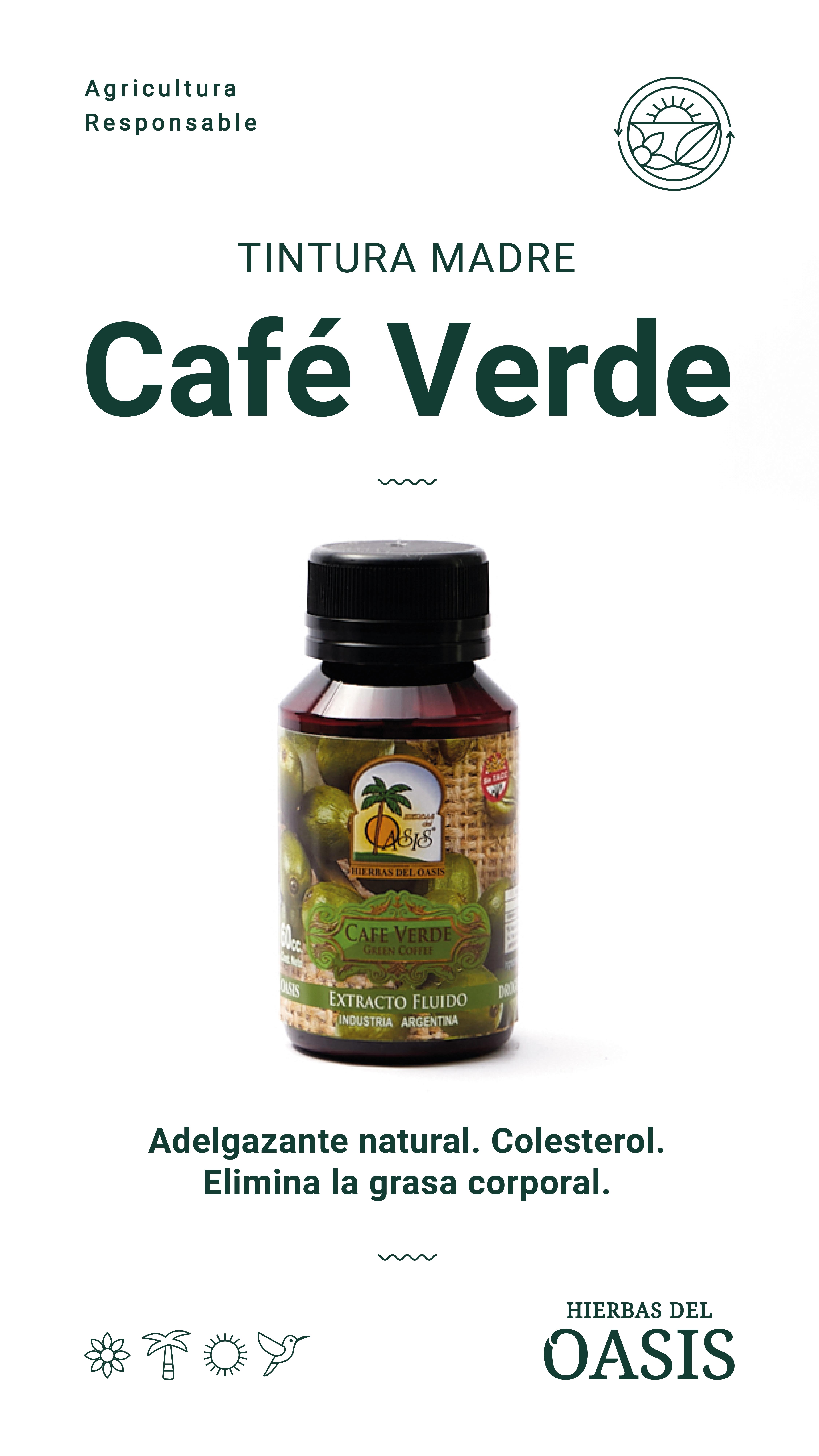 Hierbas Del Oasis CAFE VERDE EXTRACTO EN GOTAS 60 cc