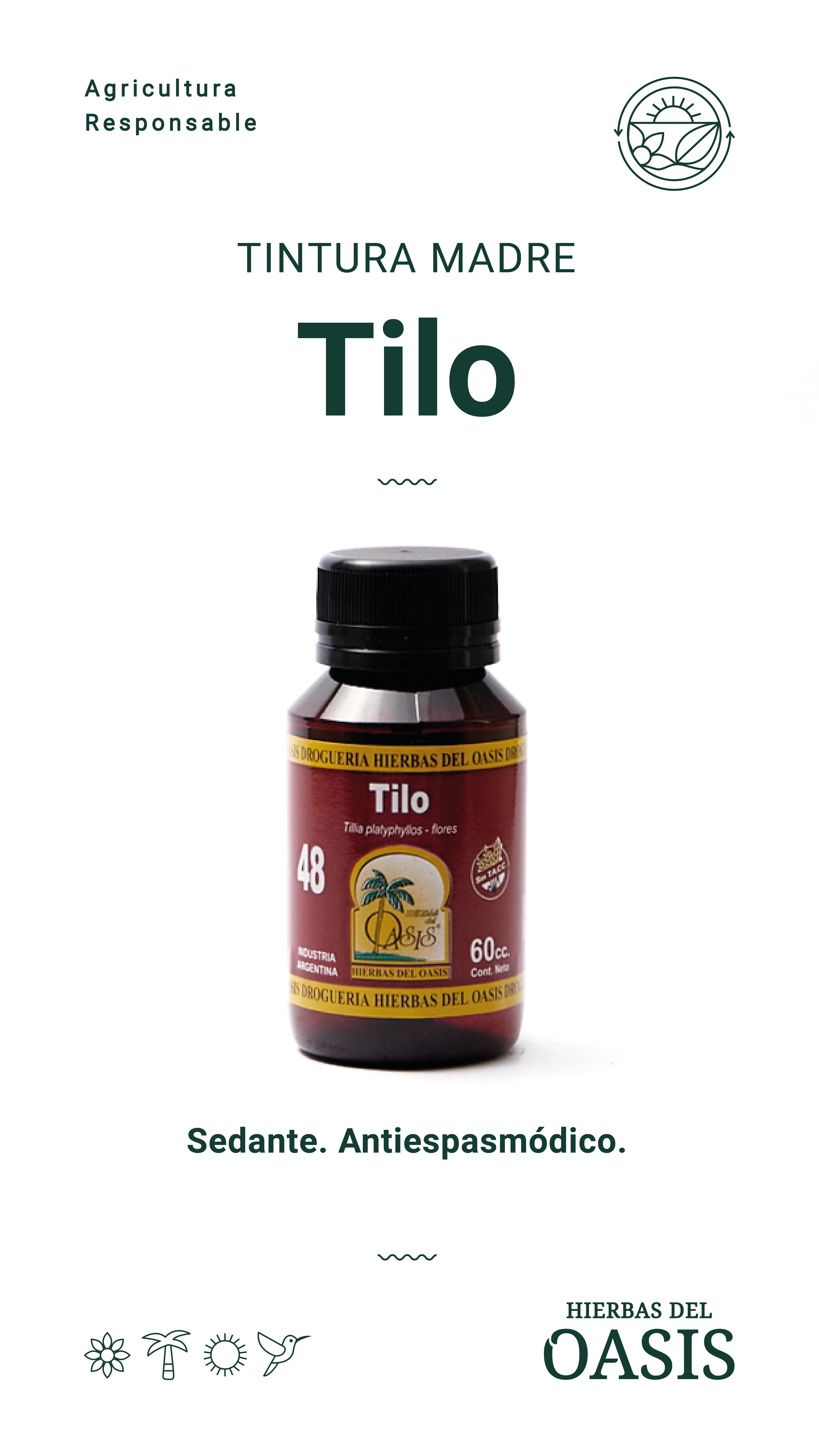 Hierbas Del Oasis TINTURA MADRE Nº 48 TILO 60 cc