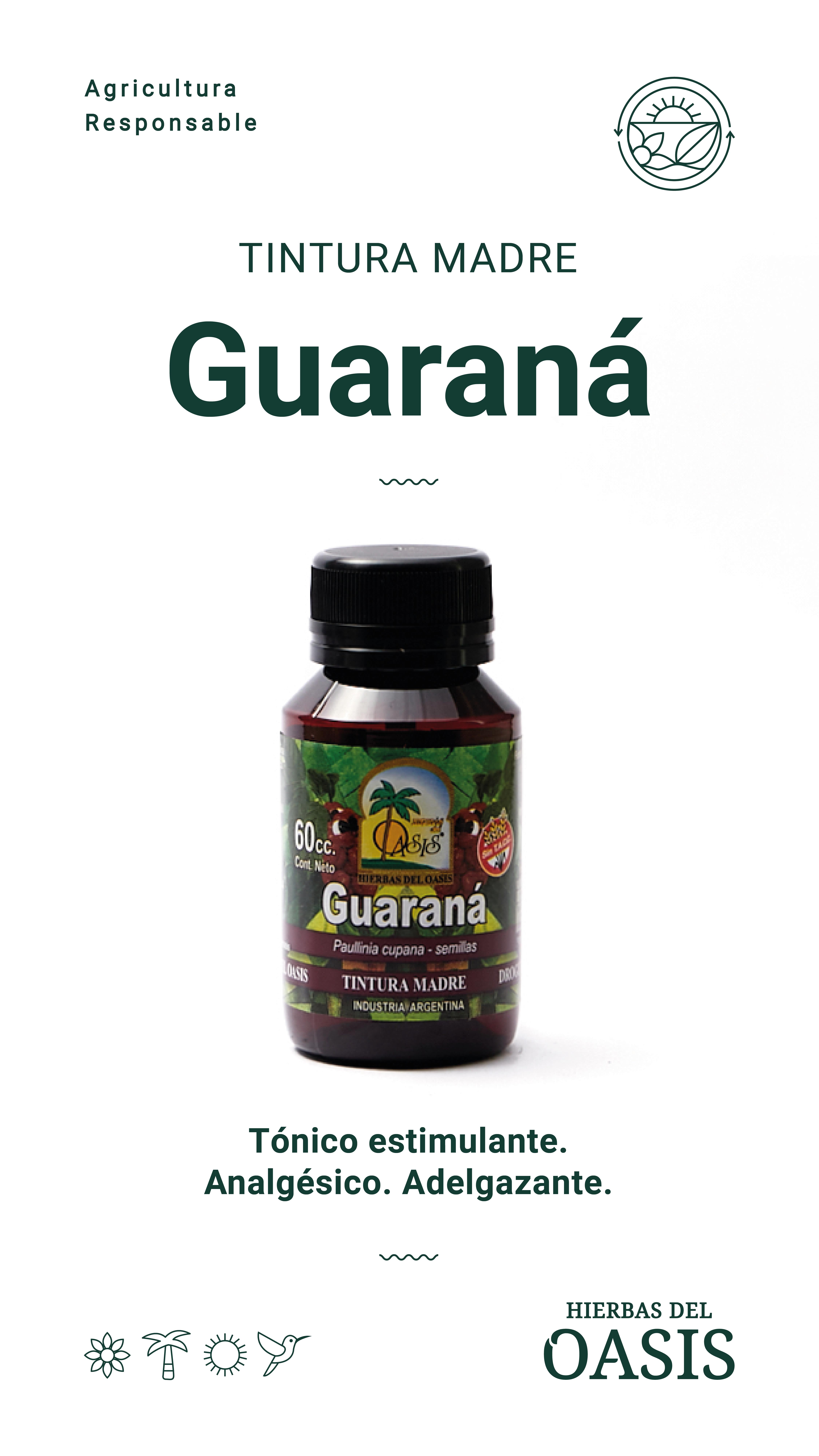 Hierbas Del Oasis GUARANA 60 cc