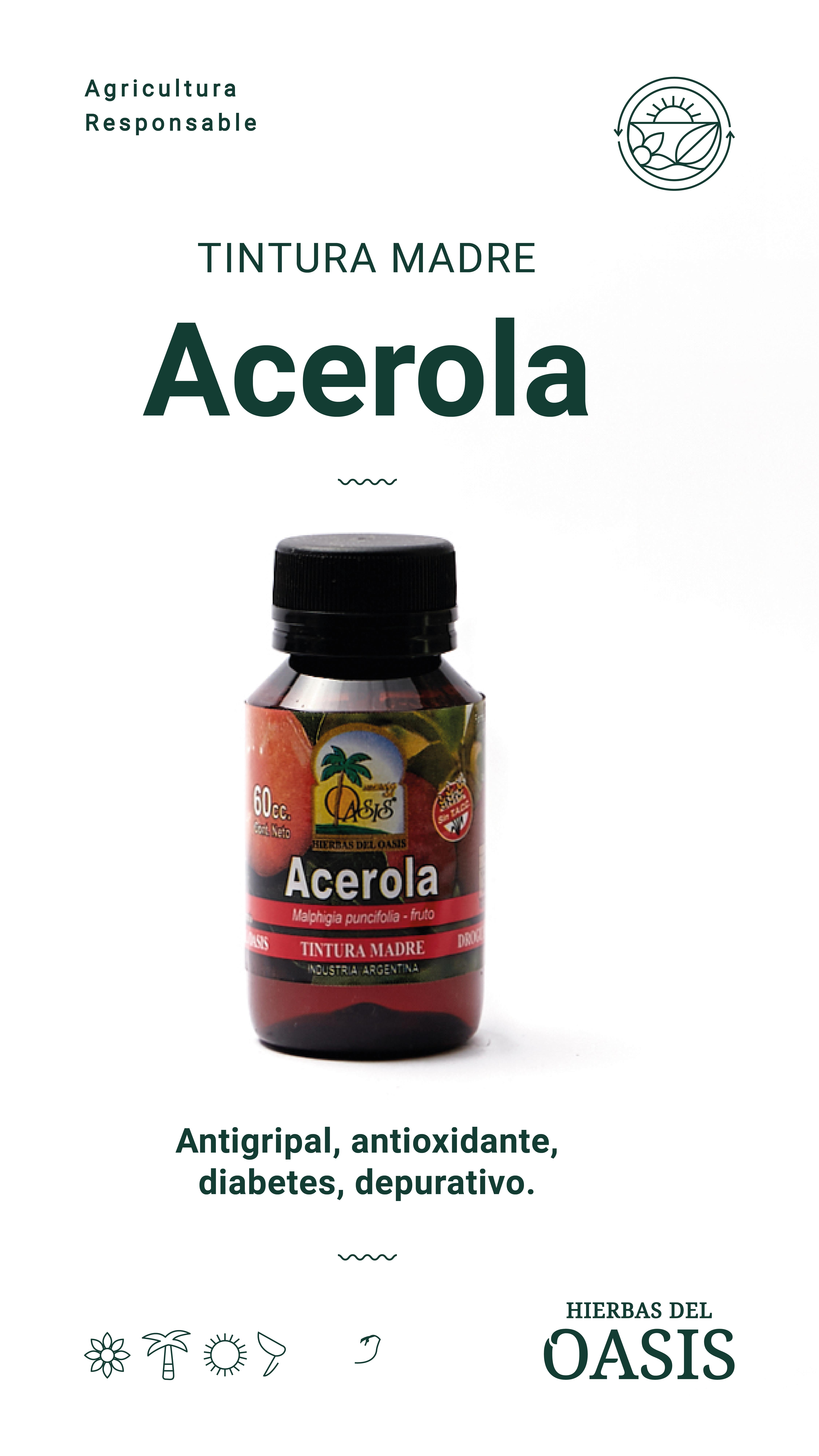 Hierbas Del Oasis ACEROLA 60 cc