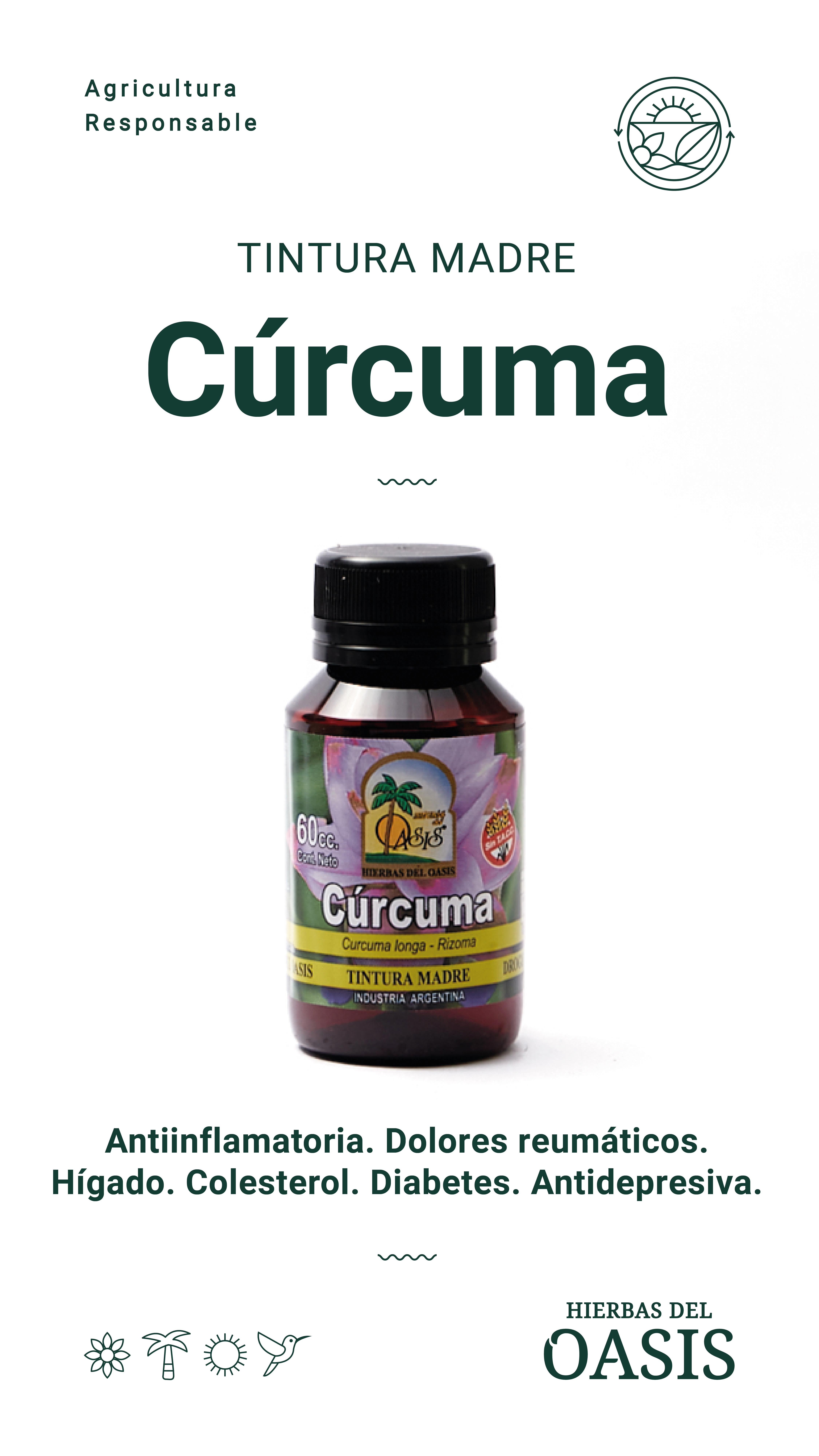 Hierbas Del Oasis CURCUMA 60 cc