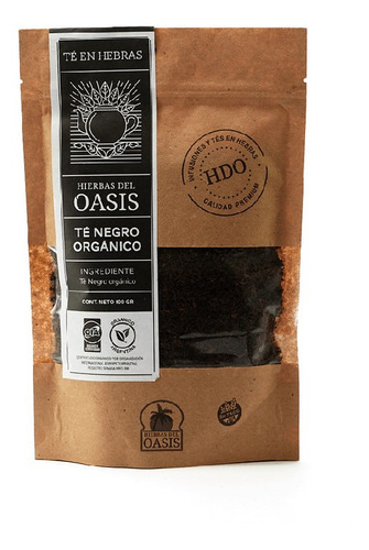 HIERBAS DEL OASIS TE NEGRO ORG DOYPACK 100 GRS