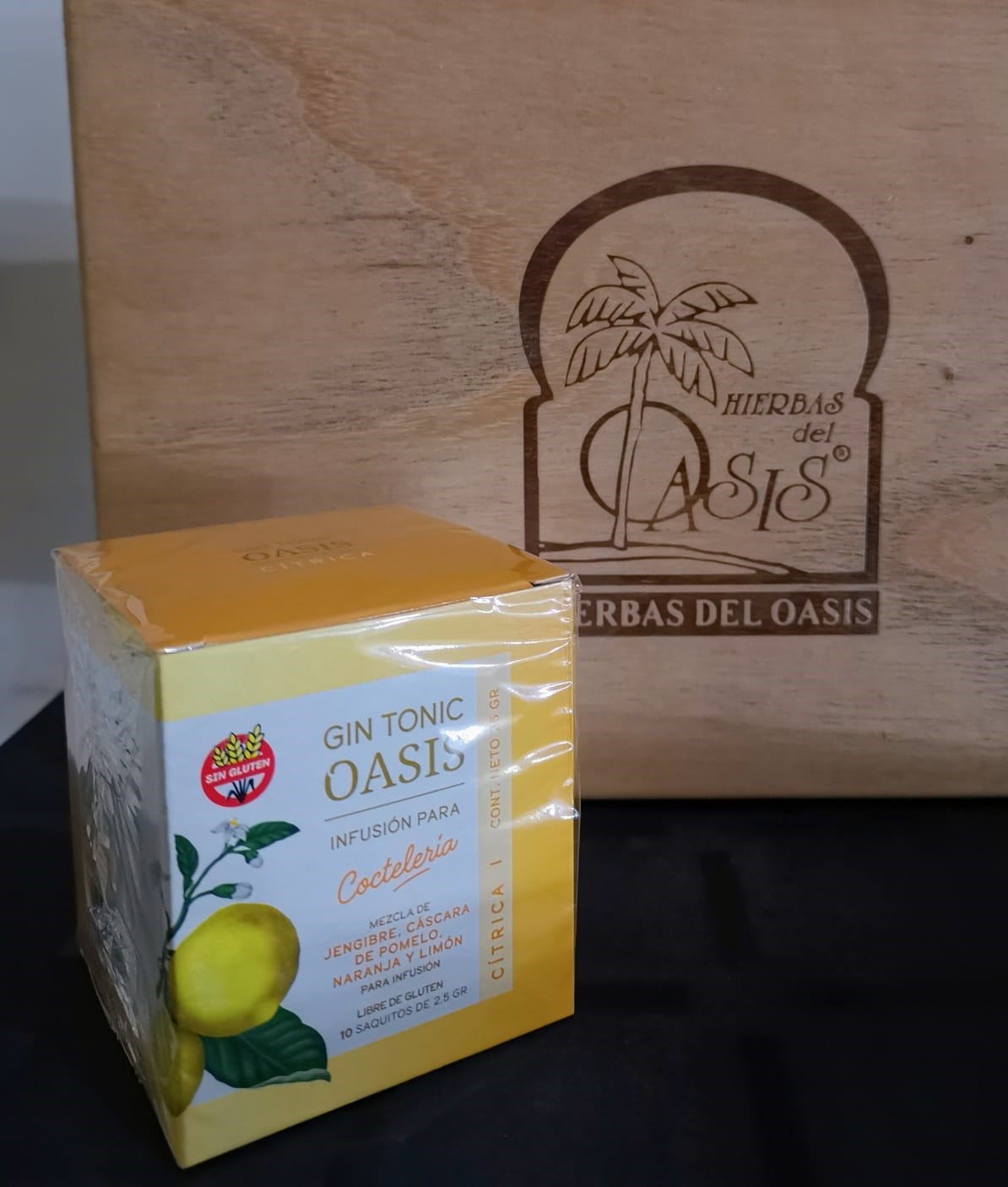 HIERBAS DEL OASIS GIN TONIC CITRICA 10 SAQ