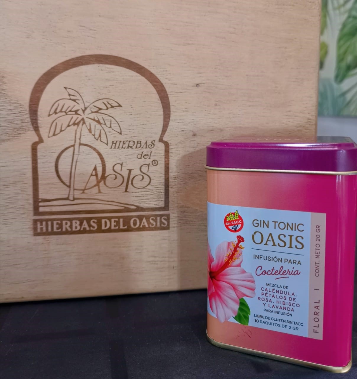 HIERBAS DEL OASIS GIN TONIC FLORAL LATA 10 SAQ
