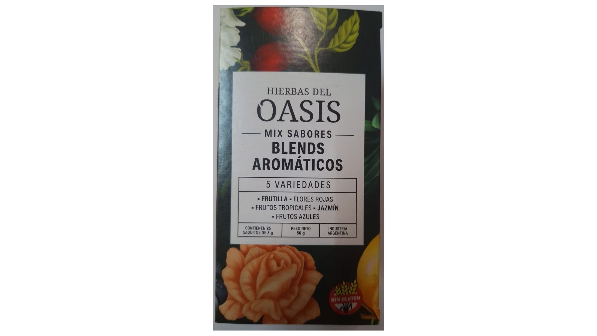 HIERBAS DEL OASIS MIX SABORES BLENS AROMATICOS 25 SAQ