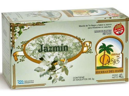 Hierbas Del Oasis TE JAZMIN 20 saq.