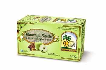 Hierbas Del Oasis TE MANZANA, CANELA Y MIEL 20 saq.