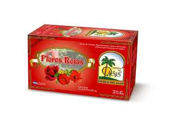 Hierbas Del Oasis TE FLORES ROJAS 20 saq.