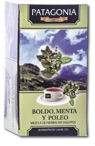 PATAGONIA TE BOLDO, POLEO Y MENTA 20 SAQ