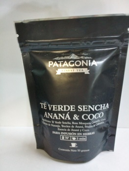 Patagonia TE VERDE SENCHA  ANANA Y COCO ziploc 50GR