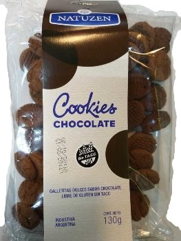 NATUZEN COOKIES CHOCOLATE 130 GRS