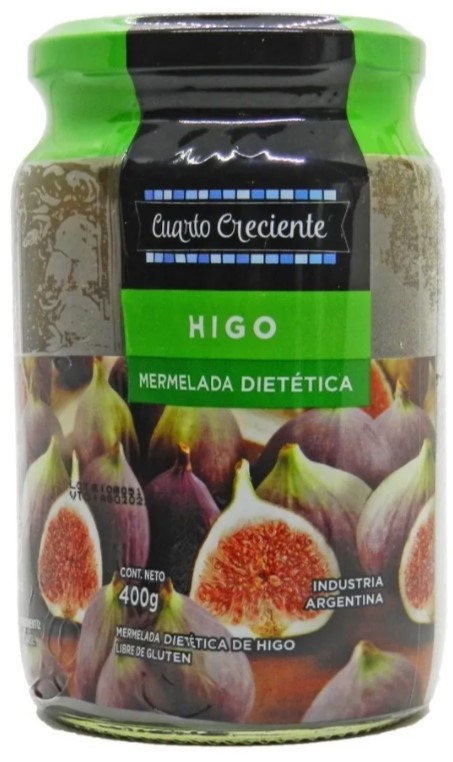 CUARTO CRECIENTE MERMELADA DIETETICA HIGO 400 GRS