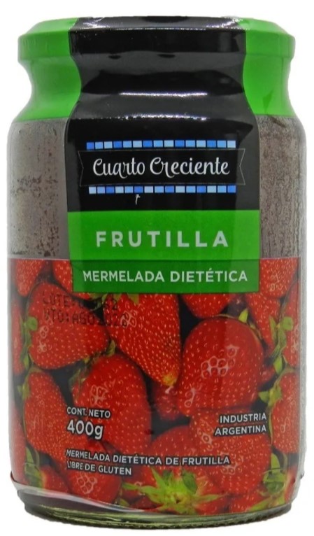 CUARTO CRECIENTE MERMELADA DIETETICA FRUTILLA 400 GRS