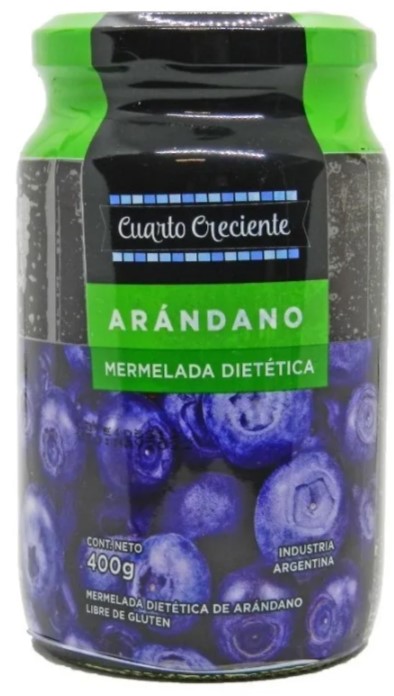 CUARTO CRECIENTE MERMELADA DIETETICA ARANDANO 400 GRS