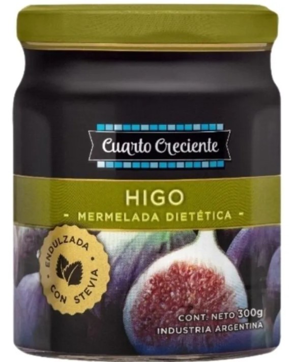 CUARTO CRECIENTE MERMELADA C/STEVIA HIGO 280 GRS